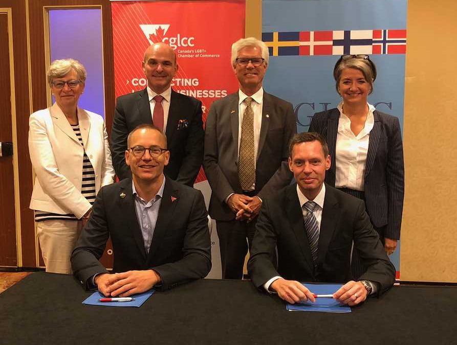 The CGLCC signs a new collaborative agreement with the Scandinavian 2SLGBTQI+ Chamber of Commerce